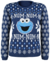 Sesamstraße Cookie Monster - Christmas Knit Jumper