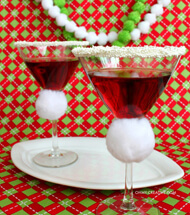 Martini Glas dekorieren