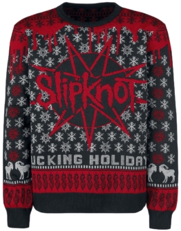 Slipknot Holiday Sweater 2017 Strick-Sweater schwarz/rot