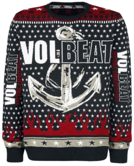 Volbeat Holiday Sweater 2017 Strick-Sweater schwarz/rot/gelb