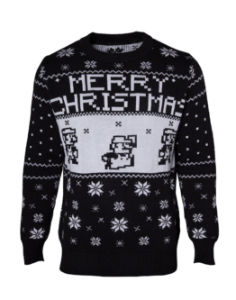 Nintendo - Mario X-mas Sweater Weihnachtspullover L Neu & OVP