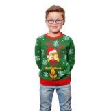 Weihnachts Pullover Rentier Ugly Christmas Sweater Pulli Weihnachten Grün 98-152
