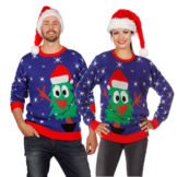 Pärchen Weihnachtspullover Tannenbaum Ugly Christmas Sweater
